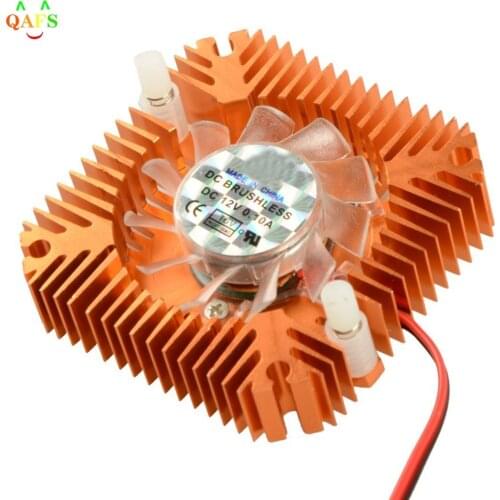 JETTING 55mm 2 PIN Aluminum Snowhite Cooling Fan Heatsink Cooler Fit For PC Computer CPU VGA Video Card VC899 P18 0.25