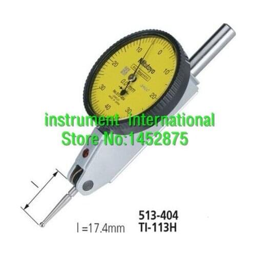 Mitutoyo Yellow Face 513-404-10C Mini Lever Indicator(0-0.8*0.01) Brand New