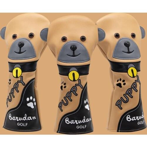 Golf Club Headcover Golf Driver Wood Head Cover Fairway Wood Cover Hybrid Cover with Puppy Series