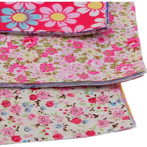 Multi Patterns Fabric Patchwork Craft Cotton DIY Sewing Scrapbooking Quilting Pattern, 30Pcs