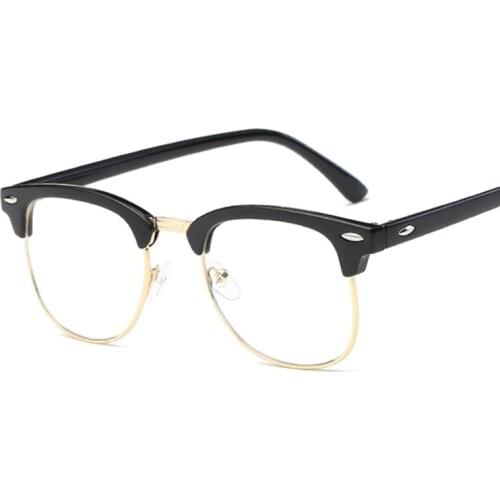 Retro Square Glasses Frames Men Women Trending Styles Optical Fashion Computer Glasses Anti Blue Light Eyeglasses Eye Spectacle