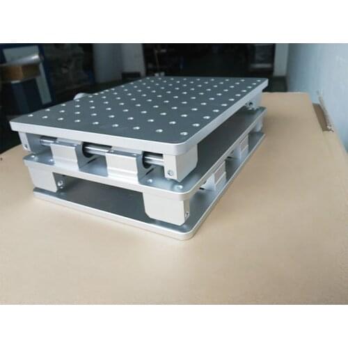 300x220x90MM 2 Axis Moving Table Portable Cabinet Case Welding XY Table For Laser Marking Engraving Machine Optical Experiment