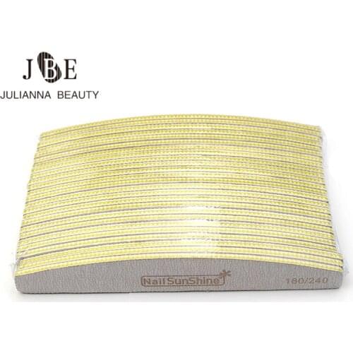 50Pcs 180/240 Nail Files Sanding Buffer Double Sided Sandpaper Pedicure Professional Manicure Tools Nail Art Care Accessories