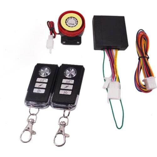Engine Start Motorcycle Anti-theft Security Alarm System with Remote Control DC 12V Motorbike Moto Scooter Motor Alarms 1 Way