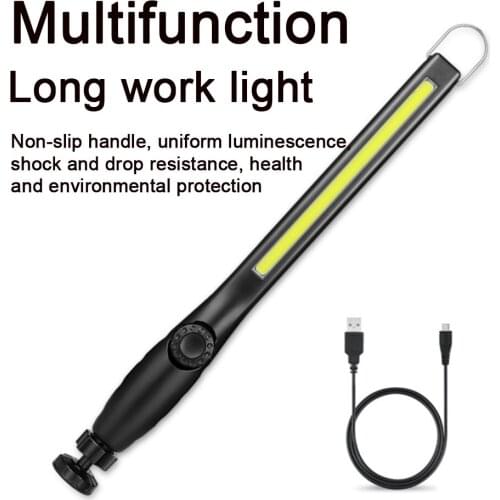 COB Work Light USB Rechargeable LED Work Light Portable Magnetic Cordless Inspection Light For Car Repair,Home Use,Workshop