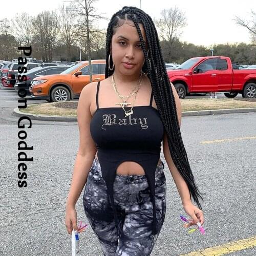 Sexy Women Baby Rhinestone Asymmetry Camis Sleeveless Slim Buckle Strap Bustier Lingerie Bralette Camisole Hot Drilling Crop Top