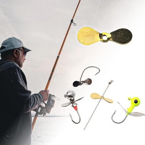 10Pcs Fishing Spinner Eco-friendly Rust-proof Metal Fishing Spinner Bait Tools for Travel