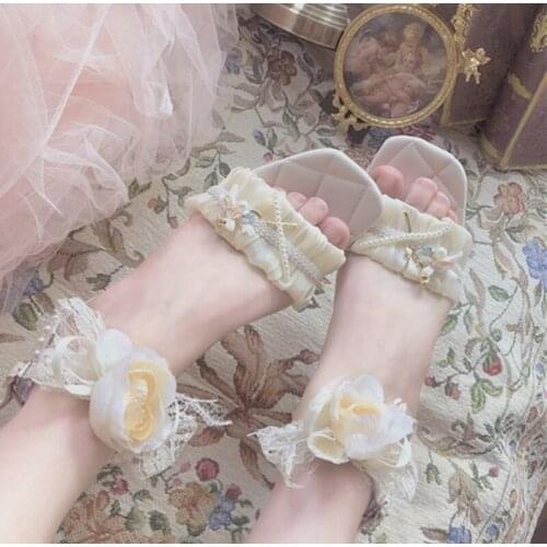 LL French elegant gentle wind retro word strap womens shoes open toe sandals cross straps thick heel high heels Spring 2021