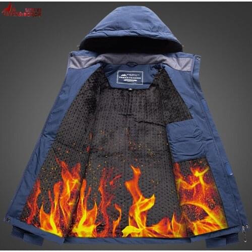 Plus Size 6XL 7XL 8XL Winter Jacket for Men Parkas Waterproof Thicken Coat Warm Cotton-Padded Hoodies Male Snowjacket Outwear