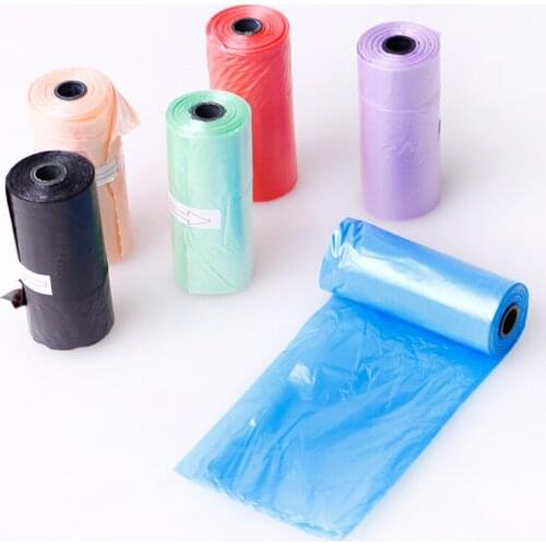15pcs/roll Dog Poop Bag Pet Garbage Bag Outdoor Pet Clean Refill Pick Up Dog Waste Bags Degradable Garbage Bag Dog Accessories