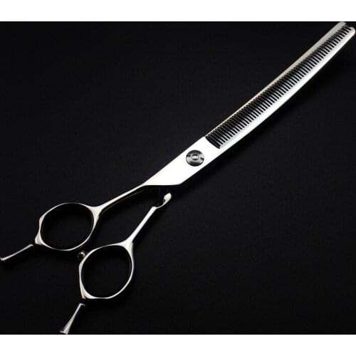 7 Inch Professional 2-in-1 Special Left-handed Trimming Curved Japan Vg10 Hair Thinning Scissors
