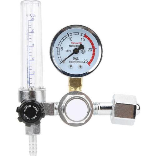 Argon CO2 Mig Tig Flow Meter Regulator Pressure Gauge Welder Parts Digital Pressure Meter Welding Regulator Replacement