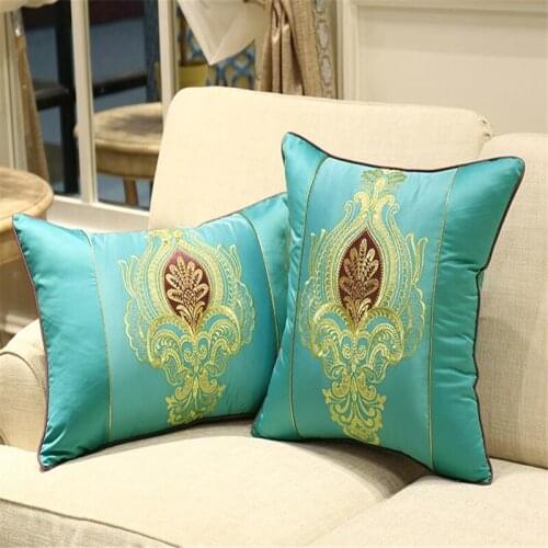 Free Shipping Classical Elegance Throw Pillow With Inner 50x50cm Embroidery Stain Cushion Waist Bboster Chair Mat Decorate