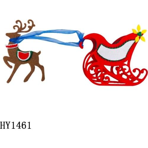 Christmas deer Sled Claus Cutting Dies Wooden Dies Suitable for Common Die Cutting Machines on the MarketHY1461