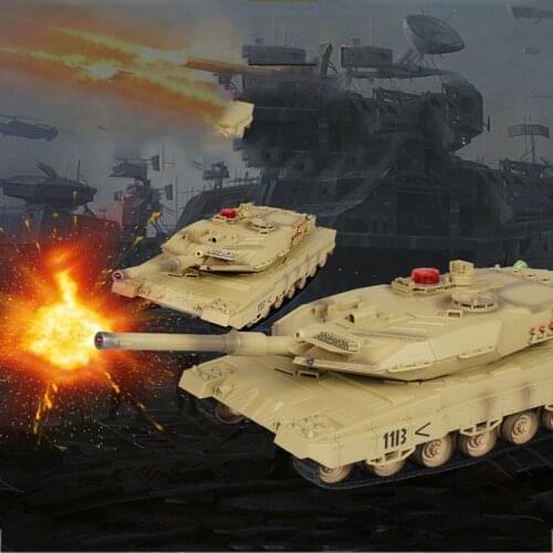 Remote Control Tank Toy Rotating Turret Full-Scale Driving Simulation Sound Parent-Child Interaction Battle Game Childrens Toys