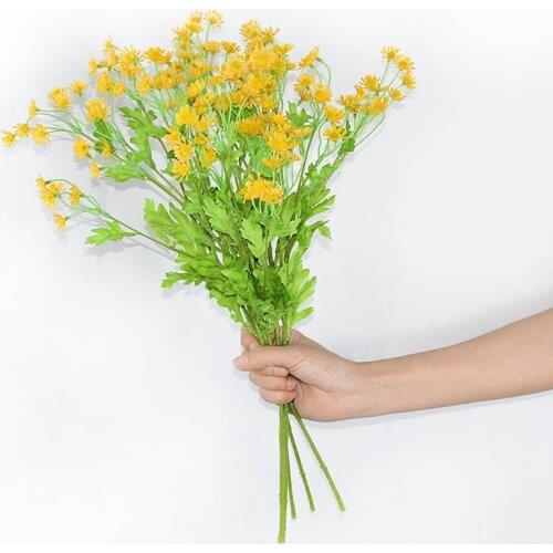1pcs Artificial Daisy Flower Silk Fake Chamomile Flowers Stamen Small Daisy Simulation Wedding Home Living Room Table Decoration