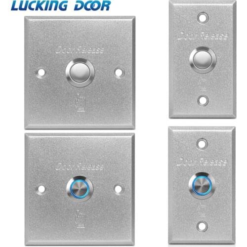 LUCKING DOOR Door Exit Button Release Push Switch for access control system LED light inciator Aluminum alloy Push Button Switch