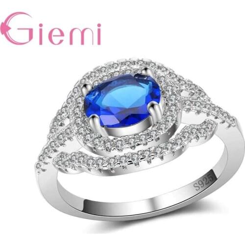 Hot Promotion 925 Sterling Silver Fashion Hollow Blossom Rings for Lovers Gifts Elegant Rhinestone Bague Women Bijoux