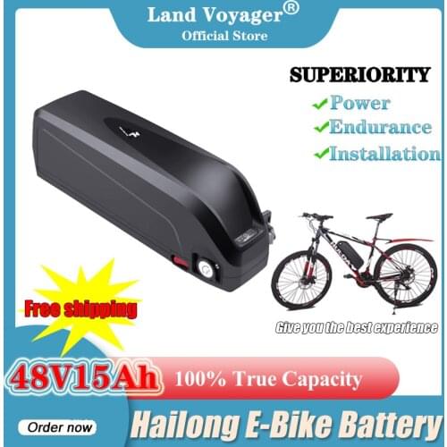 Land Voyager 48V 15Ah Hailong Cells E-bike Lithium Battery For Bafang USB Port Powerful Battery Electric Bicycle Conversions