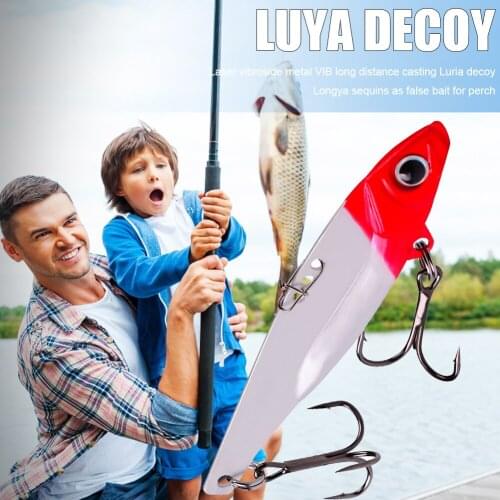 Metal VIB Fishing Lures 17g Long Cast Pesca 3D Eyes Artificial Bass Hard Baits Telescopic Fishing Rod Spinning Reel Set