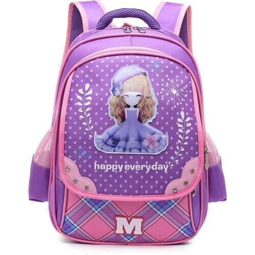 Sweet Girls School Bags Cartoon princess Kid Backpack Children School Backpack Girl Bag waterproof mochila escolares infanti