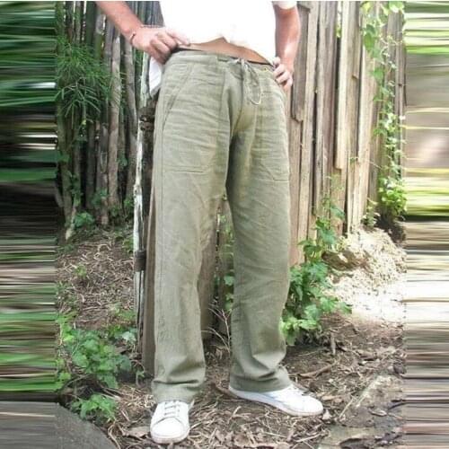 Pants mens trousers European and American cotton lace straight pantalones hombre cargo feet pants for men pantalon homme