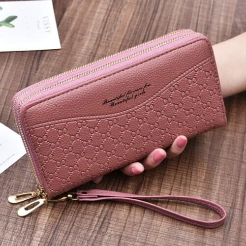 New 2021 Europe Women Wallet Long Purse Bag Female Mobile Phone Bag High Quality Clutch Credit Card Holder Organizer Wallet