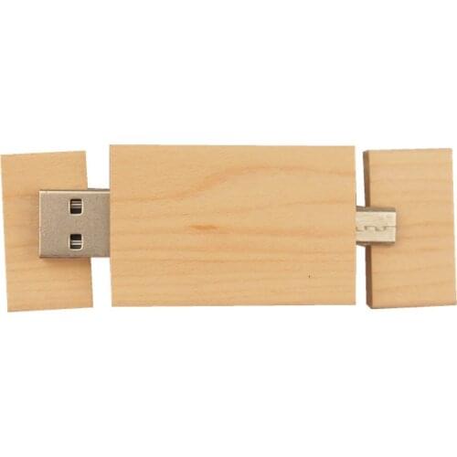 OTG usb 2.0 flash drive wooden smart pendrive suitable for phone and pc USB pen drive 4gb 8gb 16gb 32gb 64gb memory stick u disk