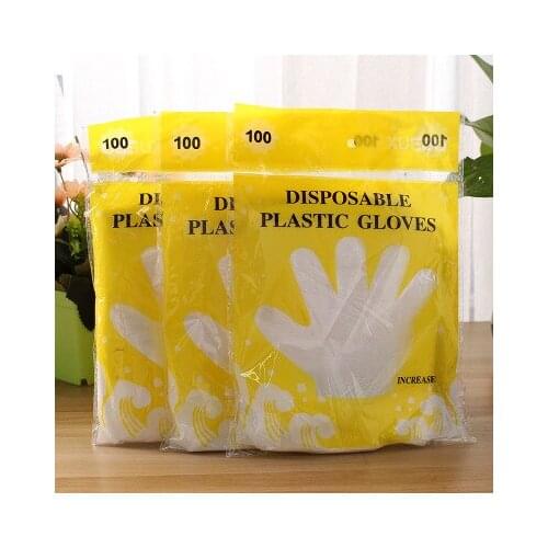 100PCS/Set Food Plastic Gloves Disposable Gloves for Restaurant Kitchen BBQ Eco-friendly Food Gloves Fruit Vegetable Gloves