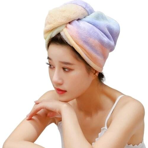 Women Microfiber Towel Hair Towel Bath Towels for Adults Home Terry Towels Bathroom Turban for Drying Hair Serviette De Douche