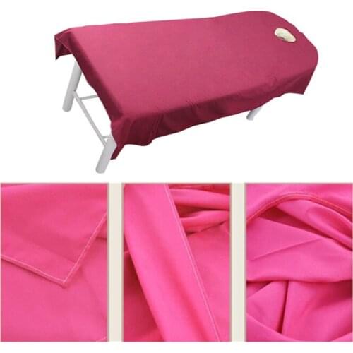 10PCS Profession Flat Sheets with hole Beauty salon Cosmetic salon sheets SPA massage treatment bed cover sheets hot sale