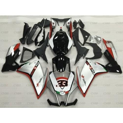 RS4 RS125 2012 - 2015 Full Body Kits RS4 RS125 2012 Abs Fairing RS4 RS125 2015 Silver Black Fairings