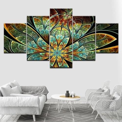 Lucky 4-leaf clover 5 Piece HD Wallpapers Art Canvas Print modern Poster Modular art painting for living room Home Decor
