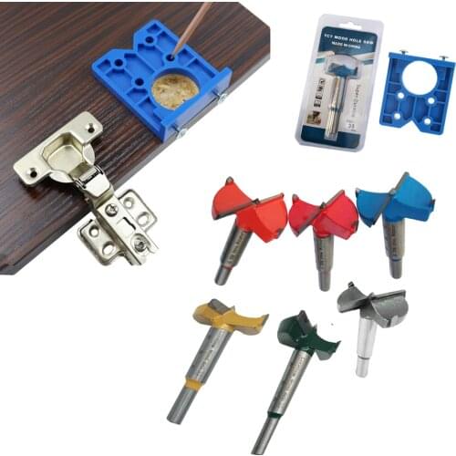 New arrival 35mm Hinge Drilling Jig Concealed Guide Hinge Hole Drilling Guide Locator Woodworking Hole Opener Door Cabinet tool