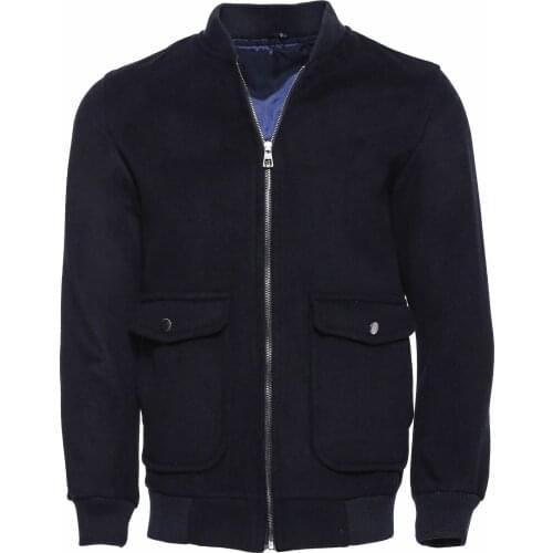 Navy Blue Bomber Coat Wessi