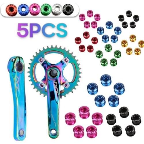 MTB Bicycle Chainwheel Screws Cycling Chainring Wheel Bolt Alloy 7075 8.5MM Road Bike Disc Screws For Crankset Parts Accessories