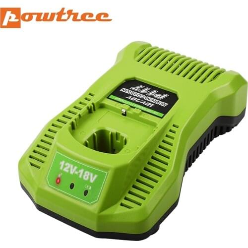Powtree Replacement Ryobi P117 Charger Li-ion Ni-CD Ni-Mh for Ryobi Battery P100 P102 P103 P105 P107 P108 1400670 P117 P118