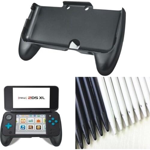 Hand Grip Protective Support Case for Nintendo NEW 2DS LL 2DS XL Console Gamepad HandGrip stand+10pcs Screen Touch Stylus Pen