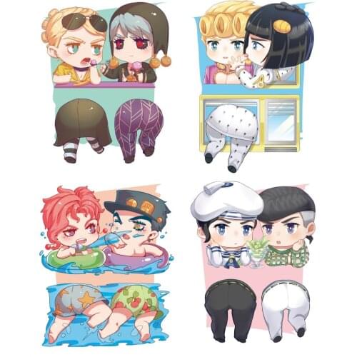 Japan Anime JoJos Bizarre Adventure Cartoon Bruno Bucciarati Business Card Clamp Big Home Office Daily Tool Christmas Gifts Hot