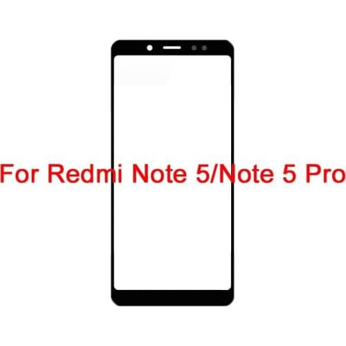 10PCS Front Touch Panel LCD Display Outer Screen For Xiaomi Redmi Note5 / Note 5 Pro Glass Cover Lens Phone Repair Replace Parts