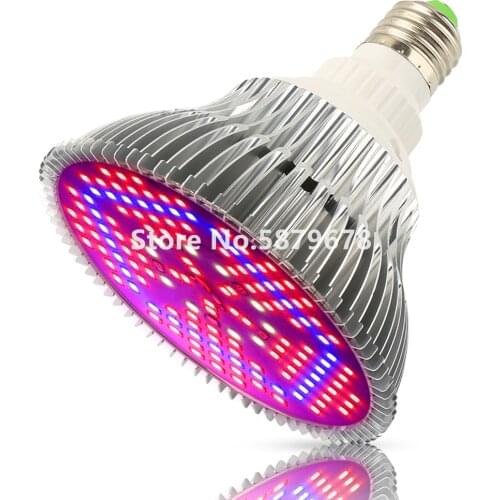 100W LED Grow Light E27 Full Spectrum 150LEDs Plant Lamp for Indoor Greenhouse Hydroponics Plants Seedling Flowering Growing