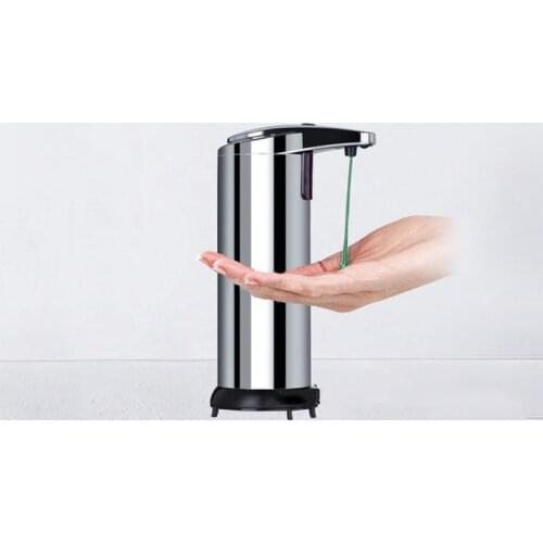 250Ml Automatic Liquid Soap Dispenser Smart Sensor Stainless Steel Shampoo Dispenser for Kitchen Bathroom Accessories