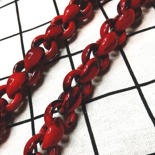 Top-rated 1.0 Meter Acrylic Necklace Strand Parts Linked Bag Chains Women Jewelry DIY Accessories Glasses Chains Components N077