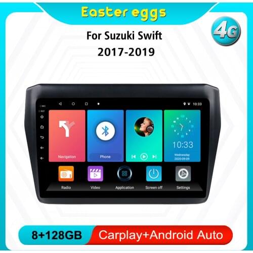 Eastereggs 9" 2 Din Android Car Multimedia Player for Suzuki Swift 2017 2018 2019 Head Unit Autoradio GPS Navigation BT WIFI
