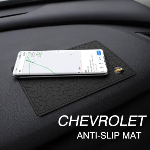 PVC Car Phone Anti Slip Mat Auto Dashboard Non Slip Pad Accessories For Chevrolet Cruze Captiva Trax Malibu Tahoe Equinox Impala