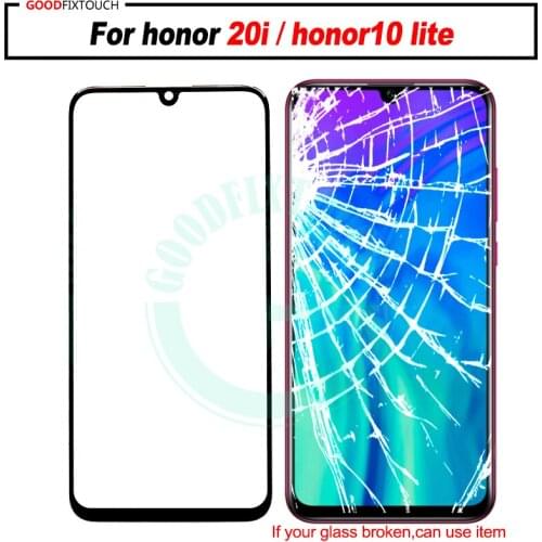 For Honor 20i HRY-AL00 Front Glass Touch Screen Top Lens LCD Outer Panel Repair For Honor + OCA glue 20i Honor10 lite glass