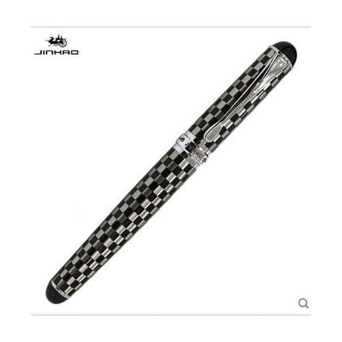 Jinhao 750 Black High Quality 0.7mm Nib Rollerball Pen Metal Clip Luxury Pens Caneta Stationery Office School Supplies