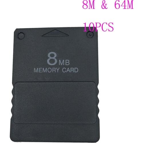 10PCS 8MB 64MB Storage Space Memory Save Card For Playstation PS2 2 Game System Memory Card