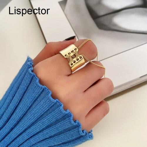 Lispector 925 Sterling Silver Boho Bandage Shoelace Chain Rings for Women Original Wide Wrap Ring Unisex Rock Punk Jewelry Gifts