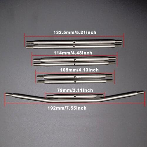 Metal Suspension Link Rod Linkage Steering Pull Rod for RC Crawler Car Upgrade Parts RC Car Replacement Accessories